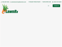 Tablet Screenshot of lawnrxinc.com
